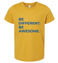 Load image into Gallery viewer, Youth Short Sleeve - Be Different. Be Awesome.
